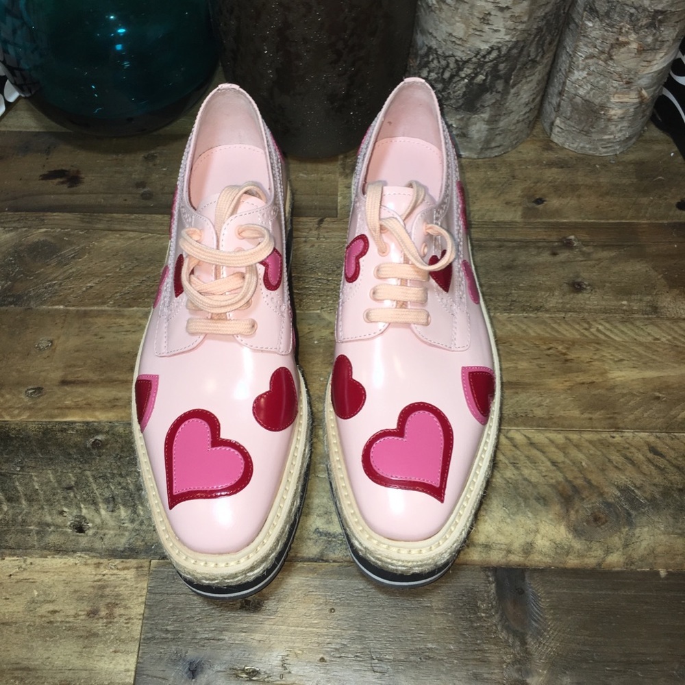 New Prada Leather Platform Brogues - Picture 4 of 8